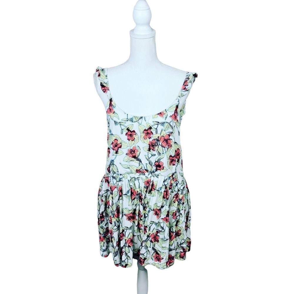 Free People Floral Backless Dress – White Medium - Picture 2 of 13
